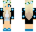 blue flower girl