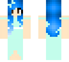 blue prom girl