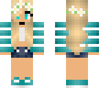cute blue spring girl
