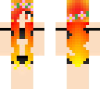 fire girl beach