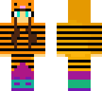 gurl in a tiger hoode