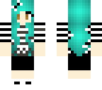minty blackandwithe