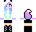 pastel fox girl