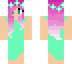 pink faded hair girl