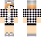 pixie cut pale plaid girl