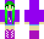 purple hoodie girl