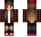 red and black tomboy girl evil