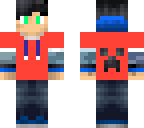 red and blue jacket