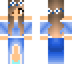 blu drest girl