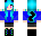 blue cat girl