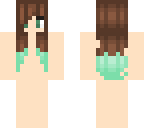 brown to mint ombre 