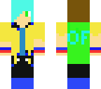 chasedoesmc1000 with partly blue hair
