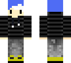 chibi with blue hair
