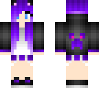 gamer girl cat purple