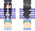 lovely purple blue girl