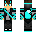 neon blue assassin wolf