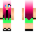 pink ombre hair girl