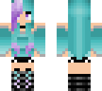 purple and blue modern style girl