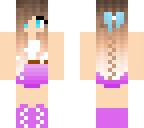 purple ombre skirt girl