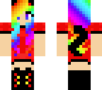 rainbow cat girl