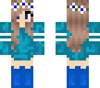 blue casual girly