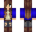 blue hoodie girl
