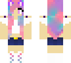 cotton candy cat girl