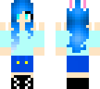 cute blue bunny girl