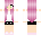 cute pink hair girl