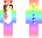 dino girl rainbow