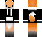 fox with black hoodie