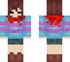 frisk with red scarf