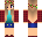 girl with plaid shirt