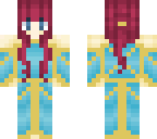magenta haired girl