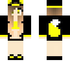 neon cat girl yellow