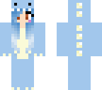 ombre blue dino skin