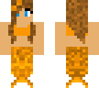 orange mermaid