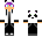 purple haired panda boy