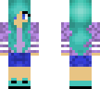 reupload of purple and aqua girl