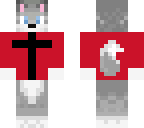 wolf in a cross shirt