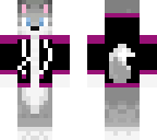 wolf in a purple jacket