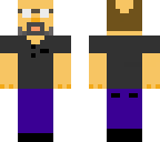 bearded balding glassed man
