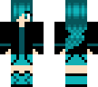 blue haired girl
