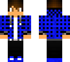 blue plaid boy