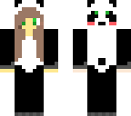 cute girl in panda wunzie