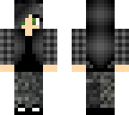 emo girl black