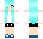 girl with blue hair