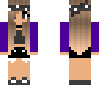 purple girl - grey bandana