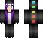 purple haired dino