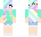 rainbow pastel girl